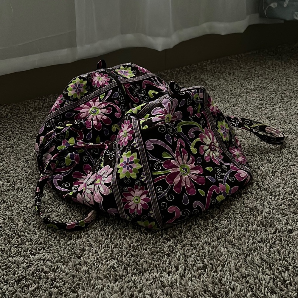 Vera Bradley duffle tote carry all overnight weekender bag